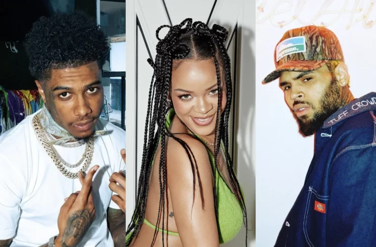 Blueface Rihanna Chris Brown